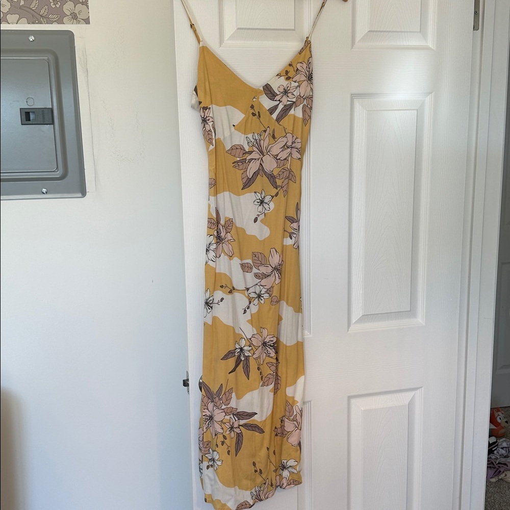 Amuse Society papaya midi dress in color ginger